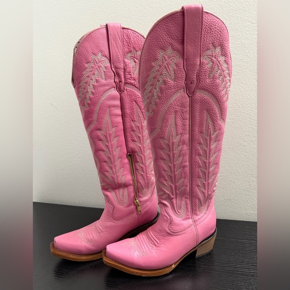 Rock'Em Shoes - Rock’em Pink Western Cowboy Boots 100% Genuine Leather Made in Mexico